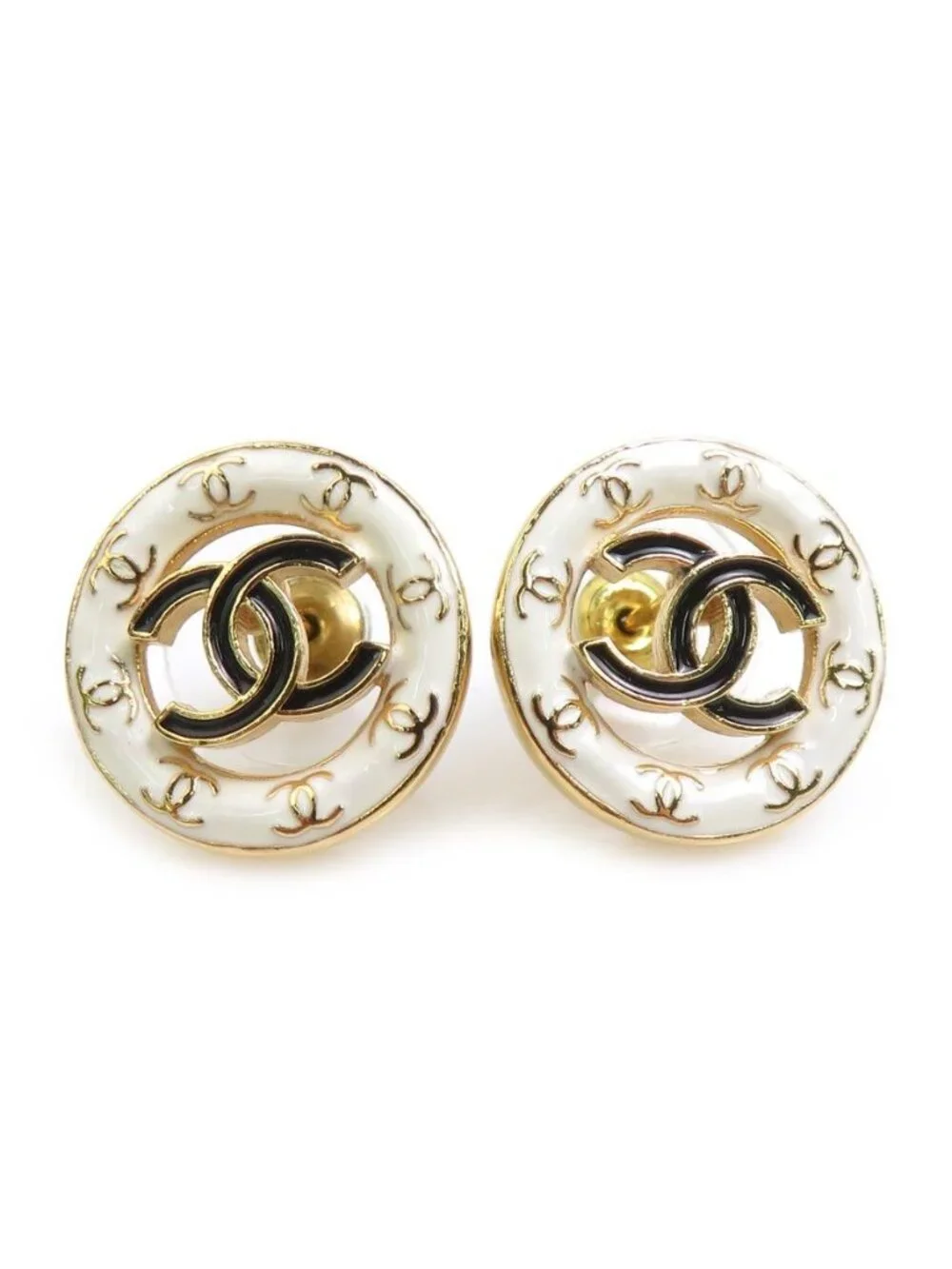 Chanel Earrings White Gold